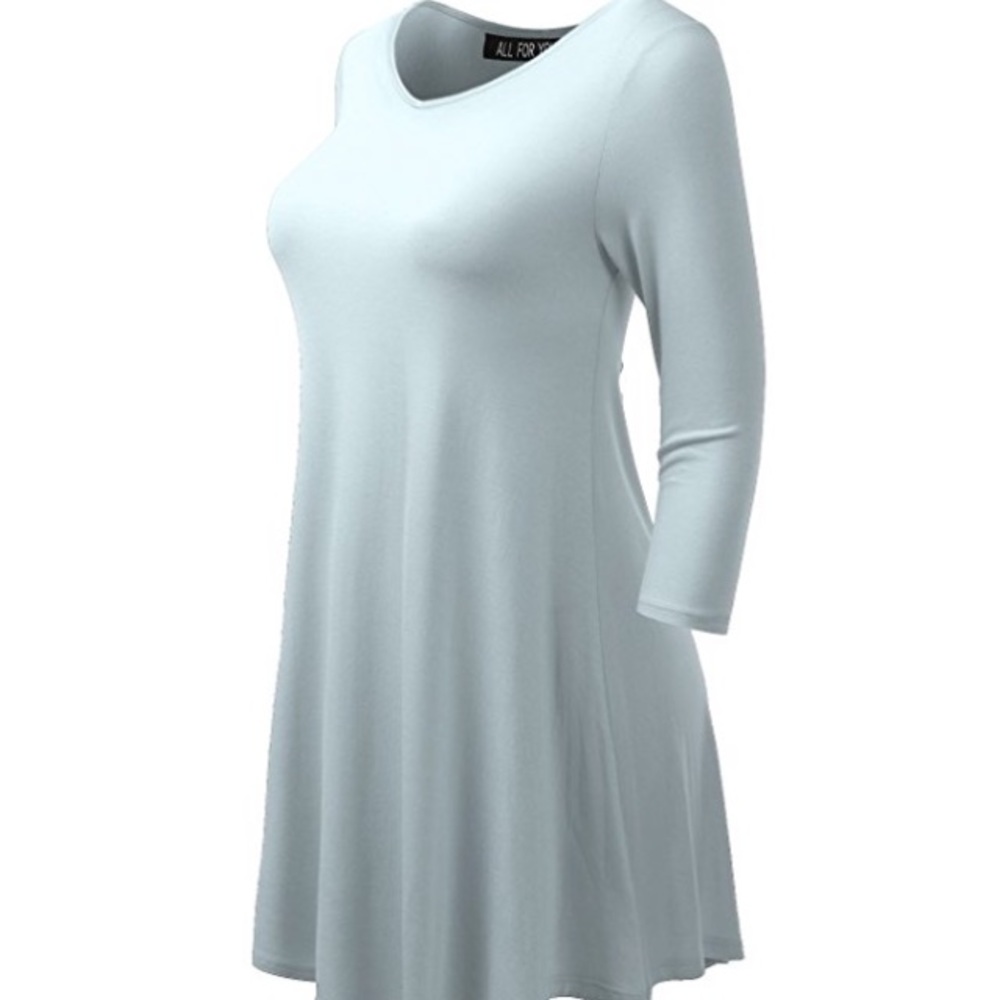 Plus size tunic - GUC - 3x - pale blue